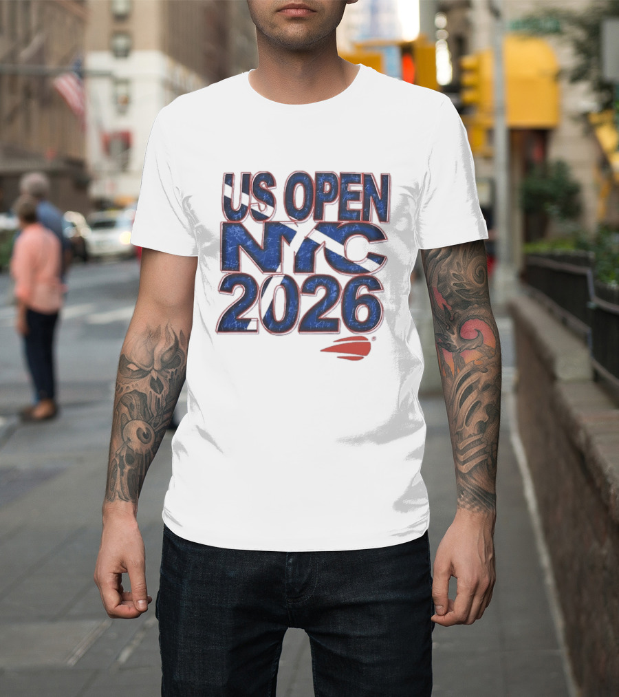 US Open NYC 2026 Tennis New York City Distressed T-Shirt