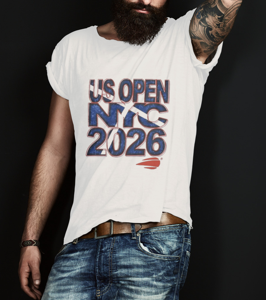 US Open NYC 2026 Tennis New York City Distressed T-Shirt