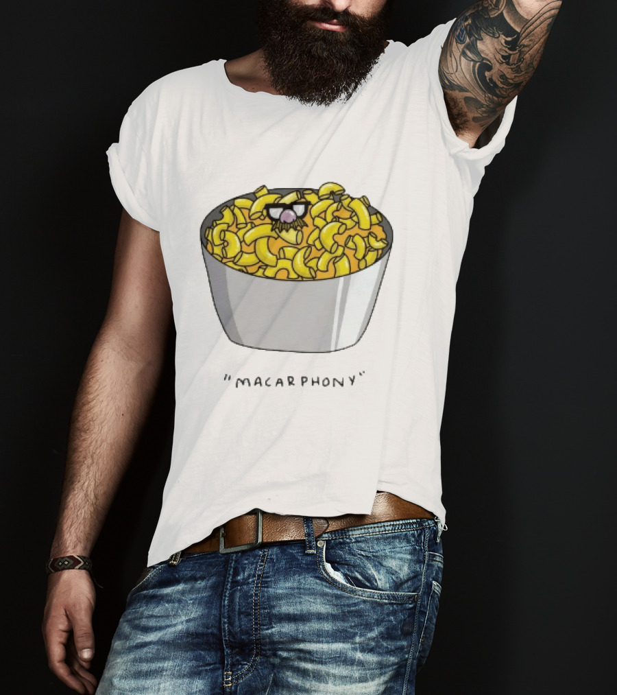 Macarphony Funny Mac And Cheese Bowl Pun T-Shirt
