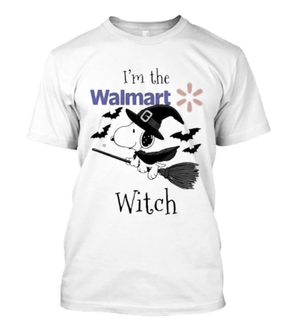 I'm The Walmart Witch Snoopy Halloween 2026 Broomstick Magic T-Shirt