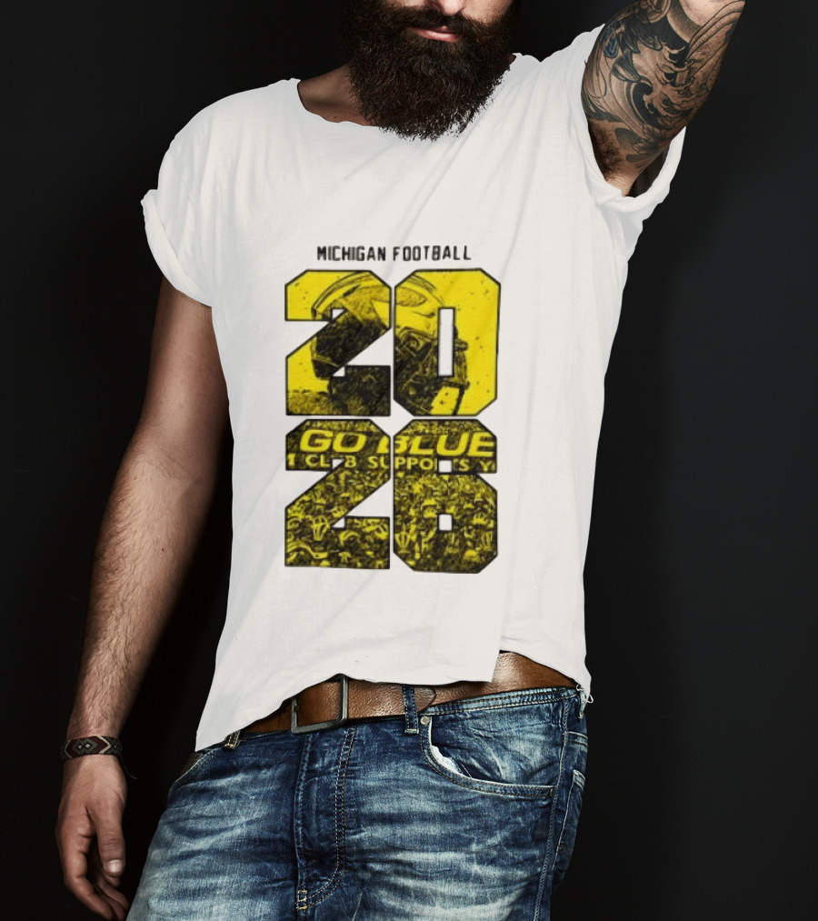 Michigan Football 2026 Go Blue Support T-Shirt