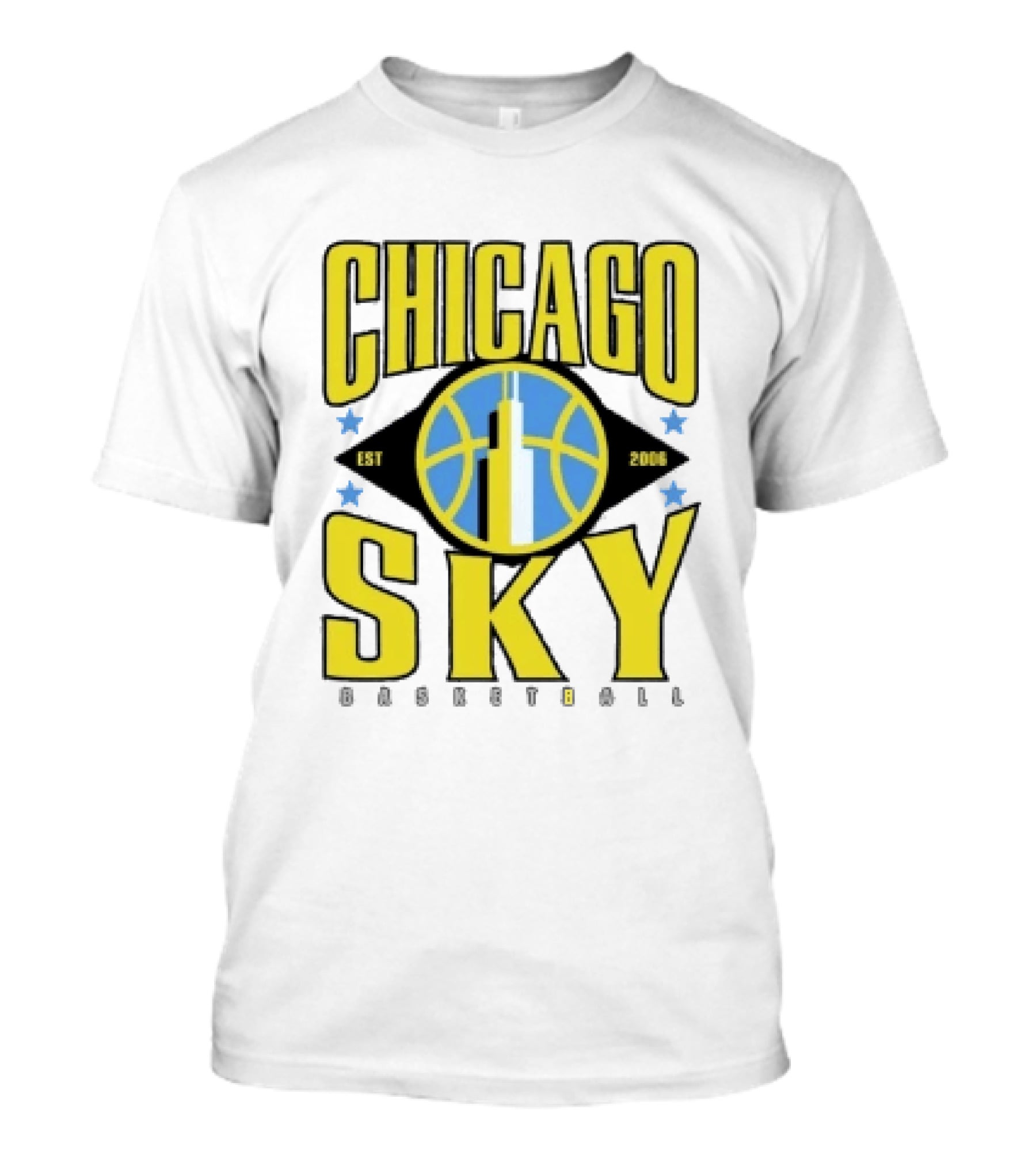 Chicago Sky Est 2006 Basketball Skyline WNBA T-Shirt