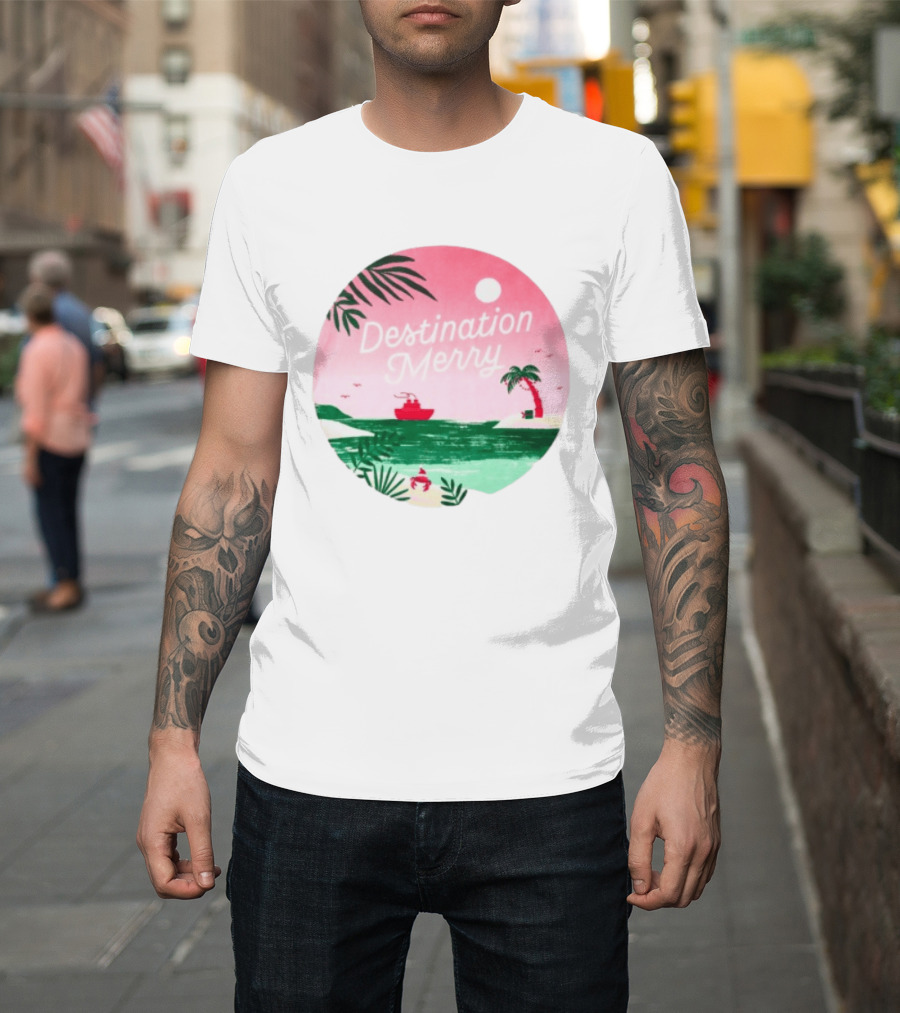 Hallmark Christmas Cruise 2026 Destination Merry White Tropical Getaway T-Shirt