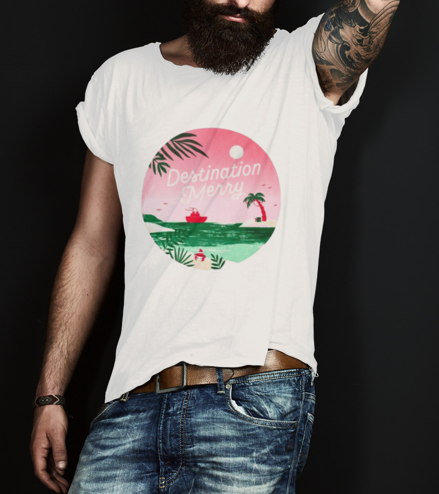 Hallmark Christmas Cruise 2026 Destination Merry White Tropical Getaway T-Shirt
