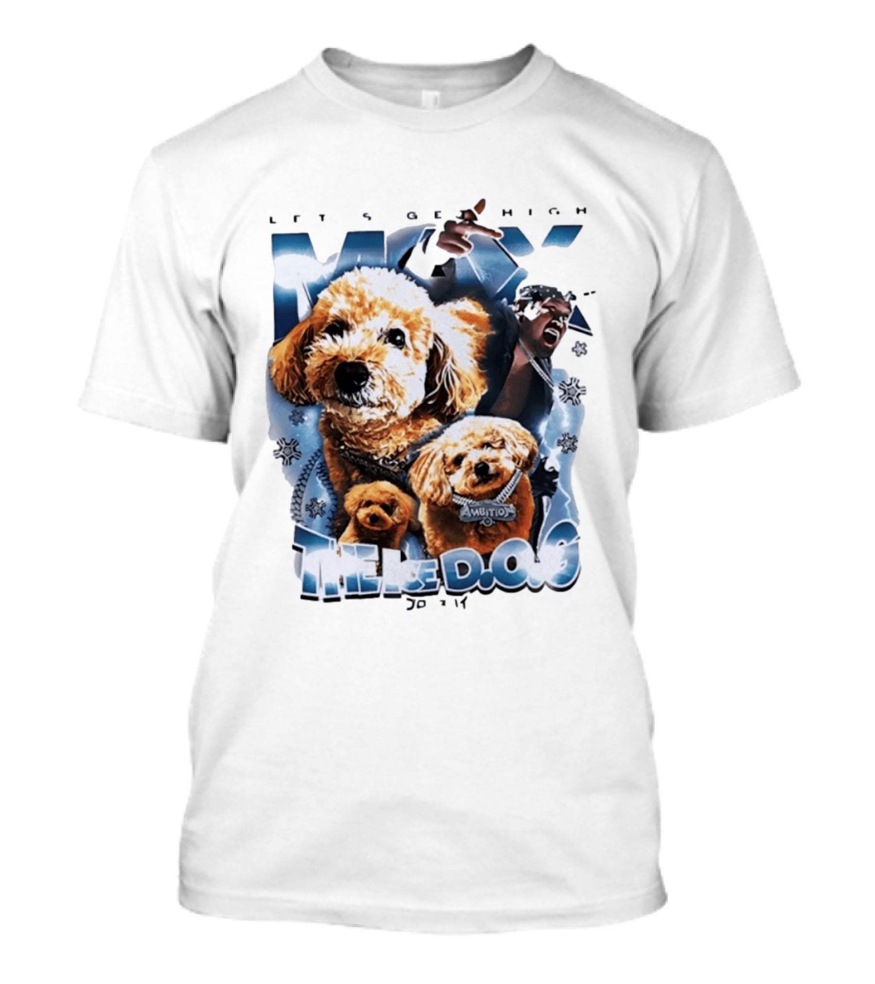 Max The Ice DOG Let's Get High NJPW Pro Wrestling Ambition T-Shirt