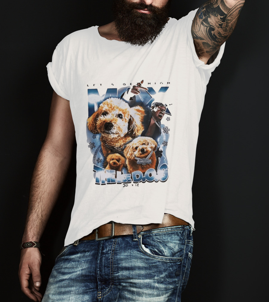 Max The Ice DOG Let's Get High NJPW Pro Wrestling Ambition T-Shirt