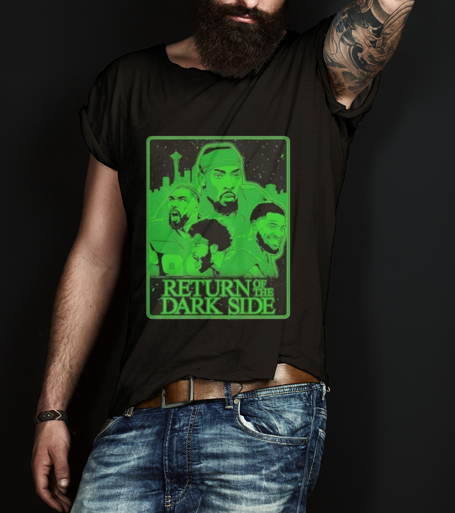 Seattle Seahawks Return Of The Dark Side Skyline Players Green Sports T-Shirt