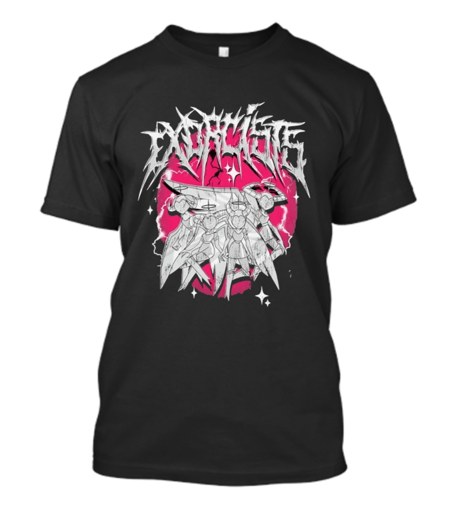 Exorcist Hazbin Hotel Metal Style Adam Lute T-Shirt