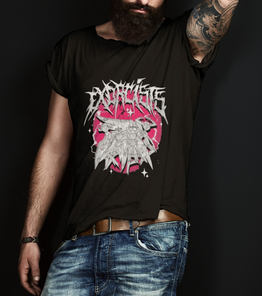 Exorcist Hazbin Hotel Metal Style Adam Lute T-Shirt