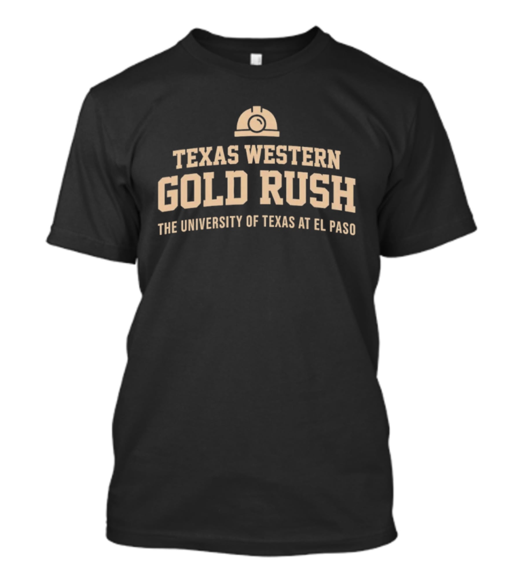 Texas Western Gold Rush The University Of Texas At El Paso Helmet T-Shirt