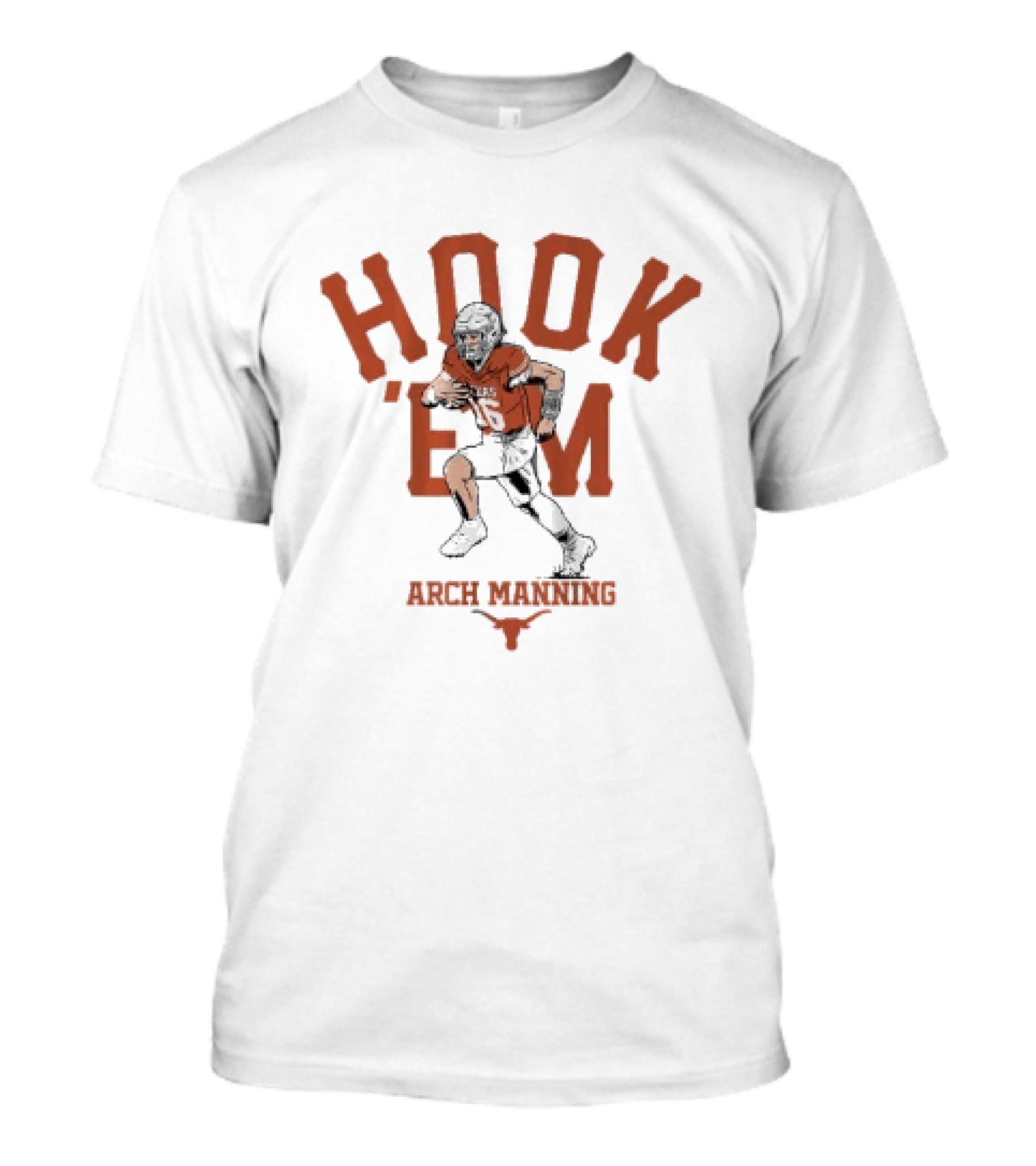 Texas Longhorns Hook 'Em Arch Manning Football T-Shirt