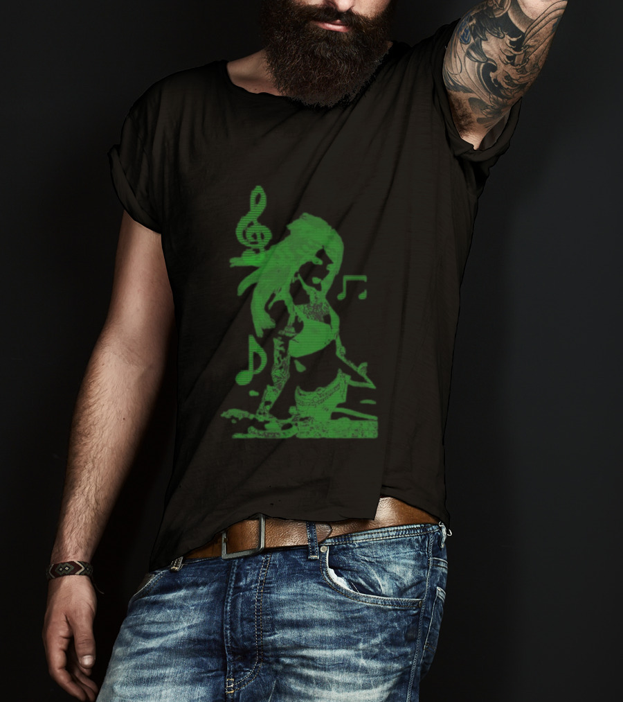 6Arelyhuman Store Digital Dancer Binary Musical Vibe T-Shirt