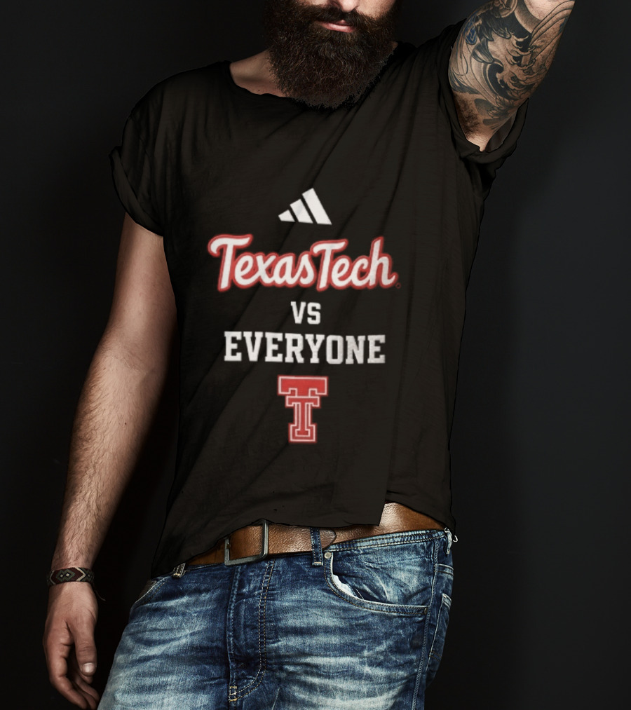Texas Tech Vs Everyone Red Raiders Sports Rivalry Team Spirit T-Shirt