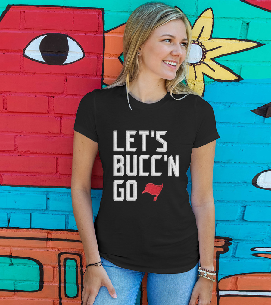 Let's Bucc'n Go Buccaneers Flag T-Shirt