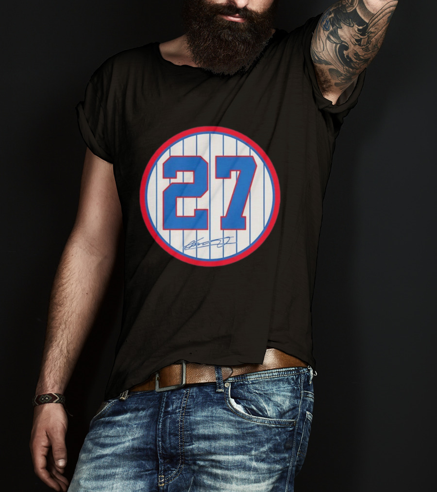 Vladimir Guerrero Number 27 Montreal Expos Team Signed Jersey Patch T-Shirt