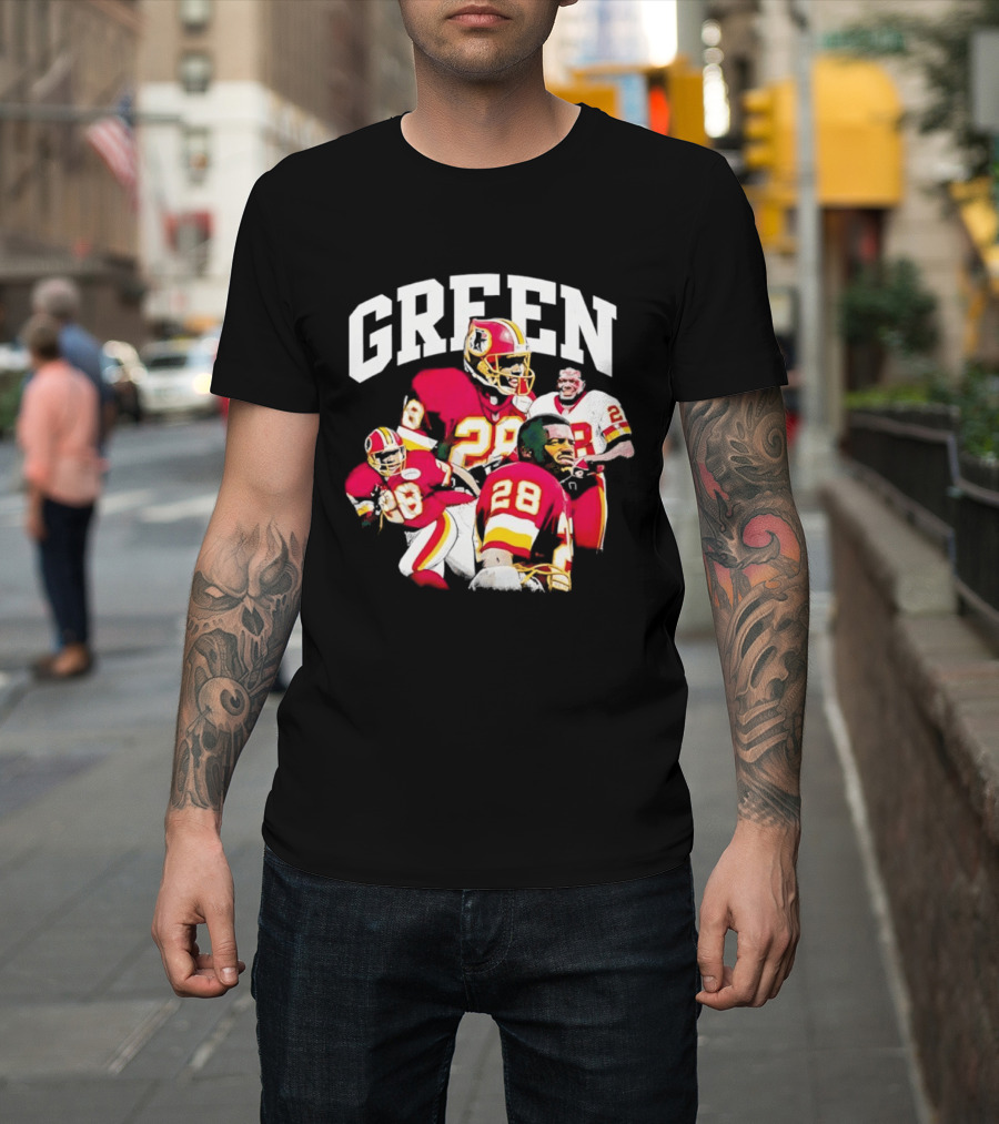 Darrell Green 28 Washington Football Legends Redskins NFL T-Shirt