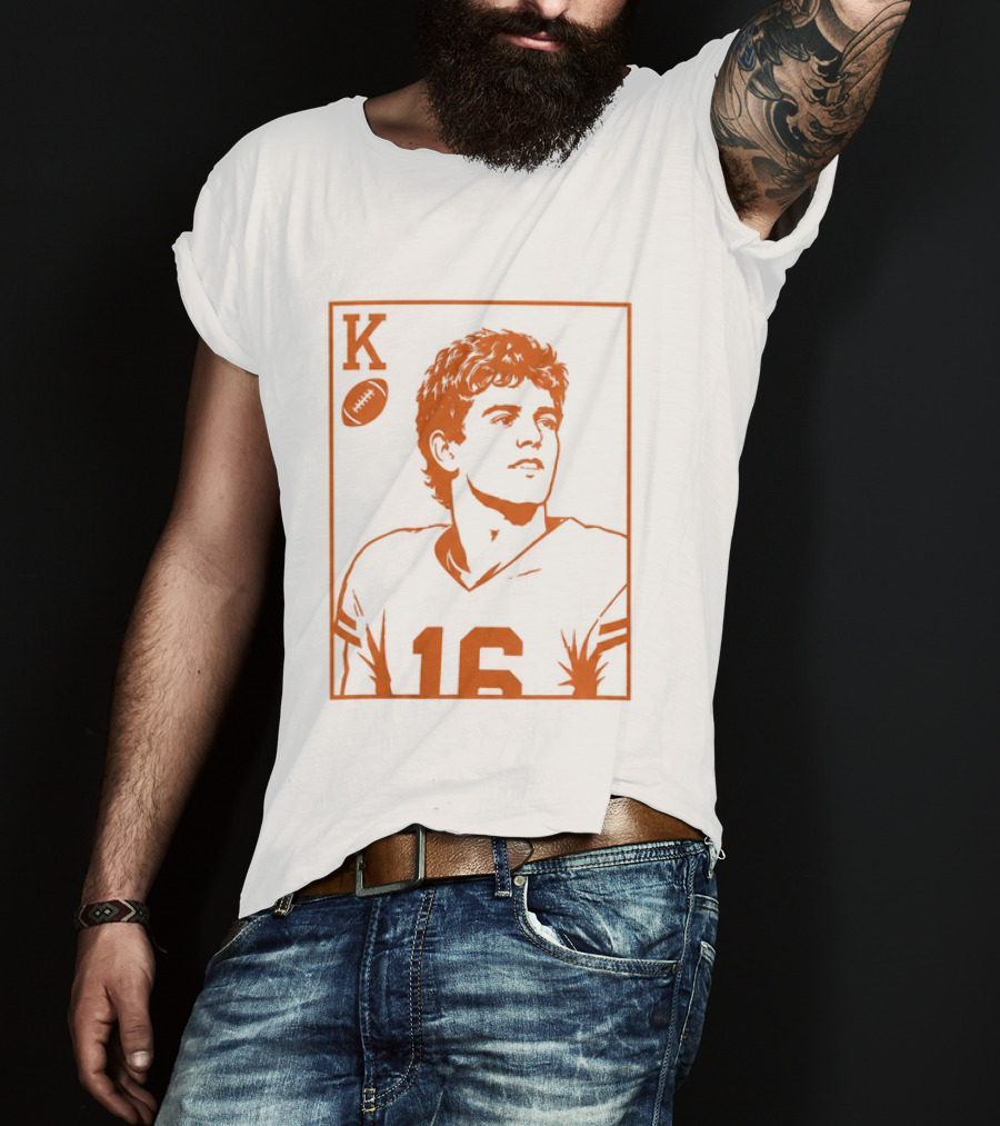 Arch Manning KO Football Card 16 T-Shirt