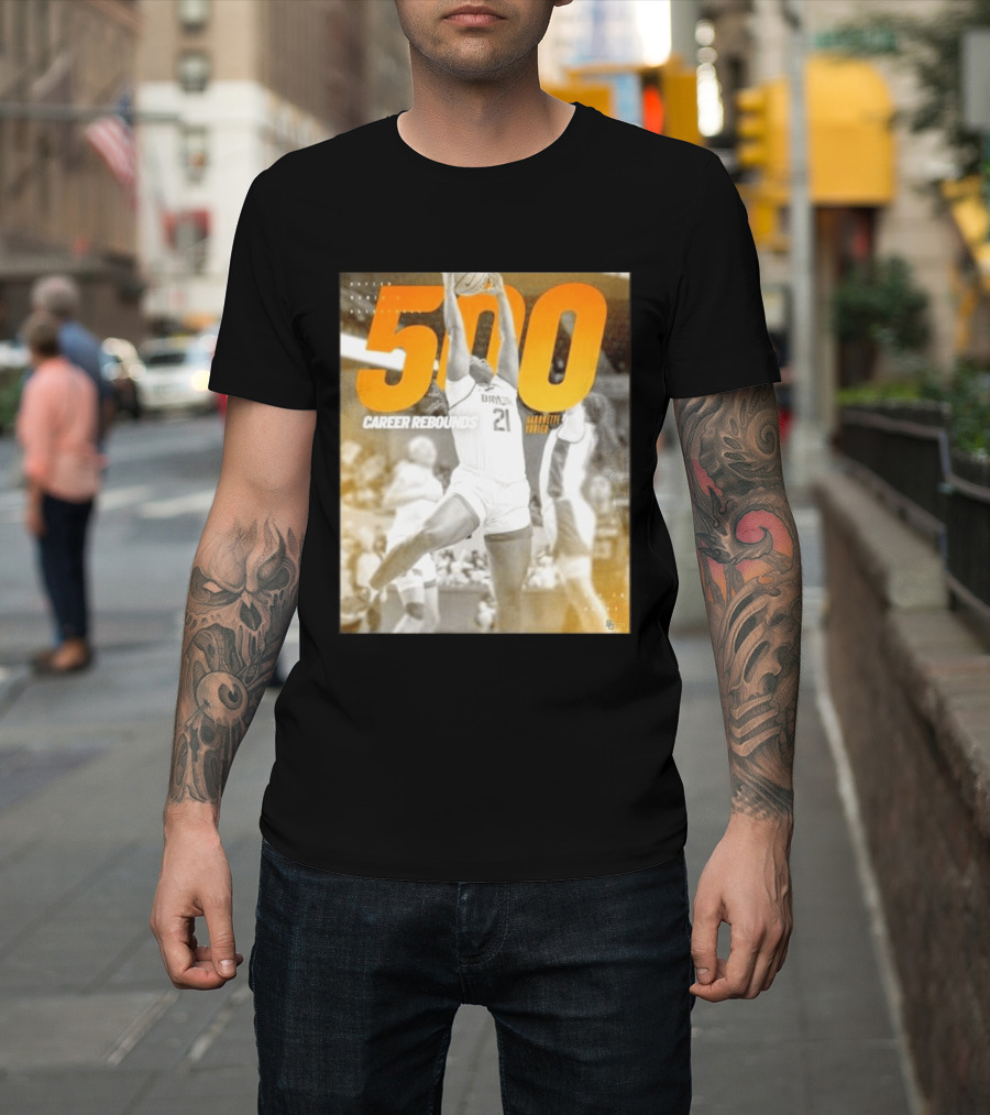 Baylor Bears Aaronette Vonleh 500 Career Rebounds T-Shirt