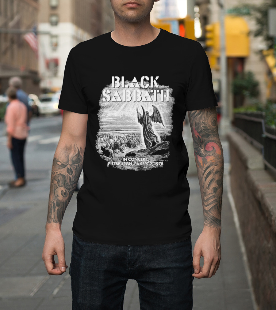 Black Sabbath In Concert Pittsburgh Pa Sept 2 1978 T-Shirt