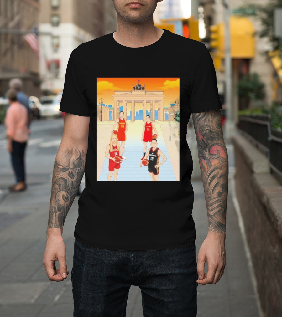 China 15 Espana 10 Hungary 14 Deutschland 13 Basketball Players Berlin T-Shirt