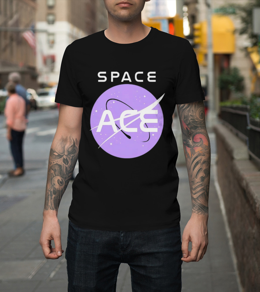 Space Ace NASA Astronomy Galaxy Iconic Insignia T-Shirt