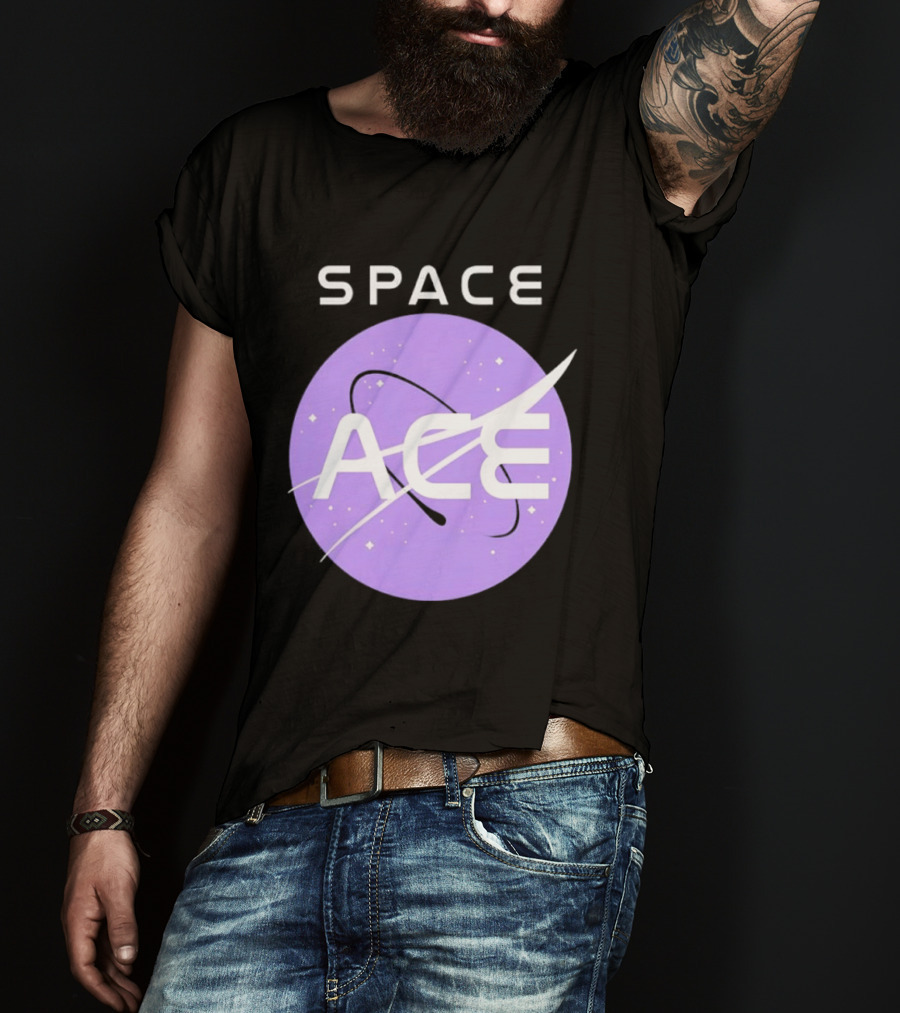 Space Ace NASA Astronomy Galaxy Iconic Insignia T-Shirt