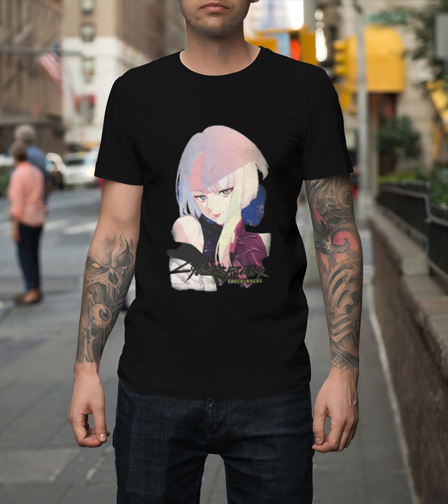 Cyberpunk Edgerunners Lucyna Kushinada Colorful Anime T-Shirt