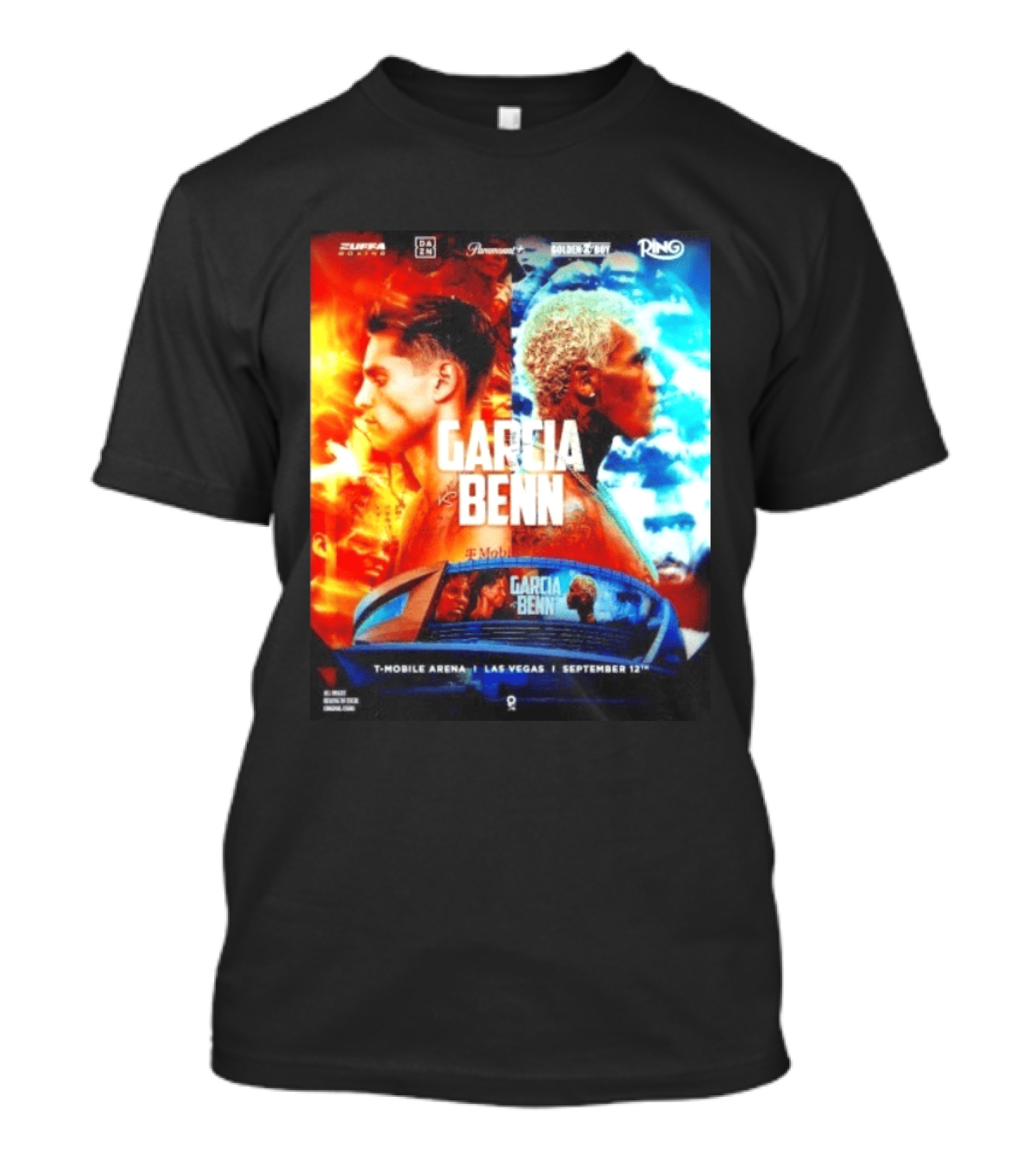 Garcia Vs Benn Live Fight DAZN Mobile Arena Las Vegas September 12th T-Shirt