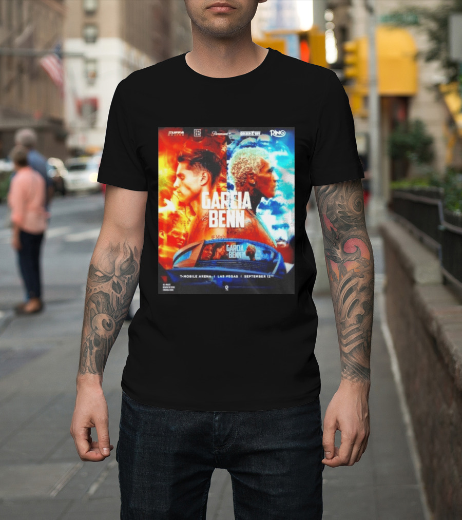 Garcia Vs Benn Live Fight DAZN Mobile Arena Las Vegas September 12th T-Shirt