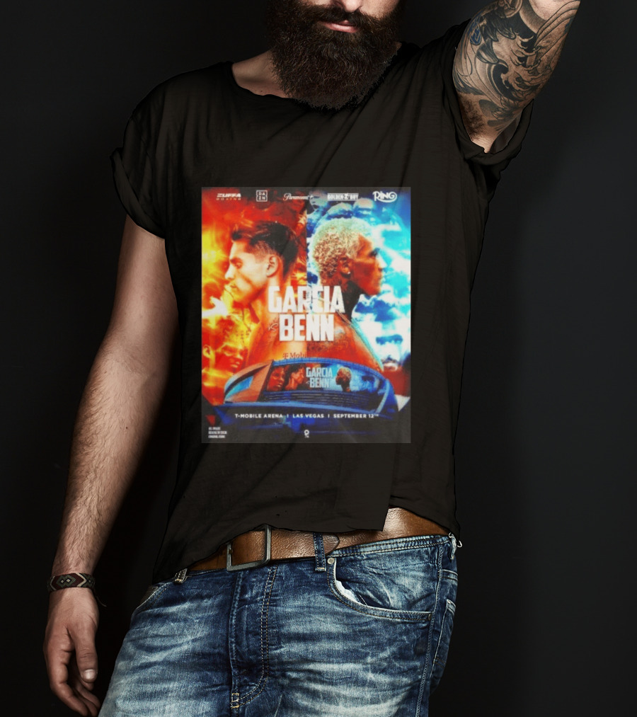 Garcia Vs Benn Live Fight DAZN Mobile Arena Las Vegas September 12th T-Shirt