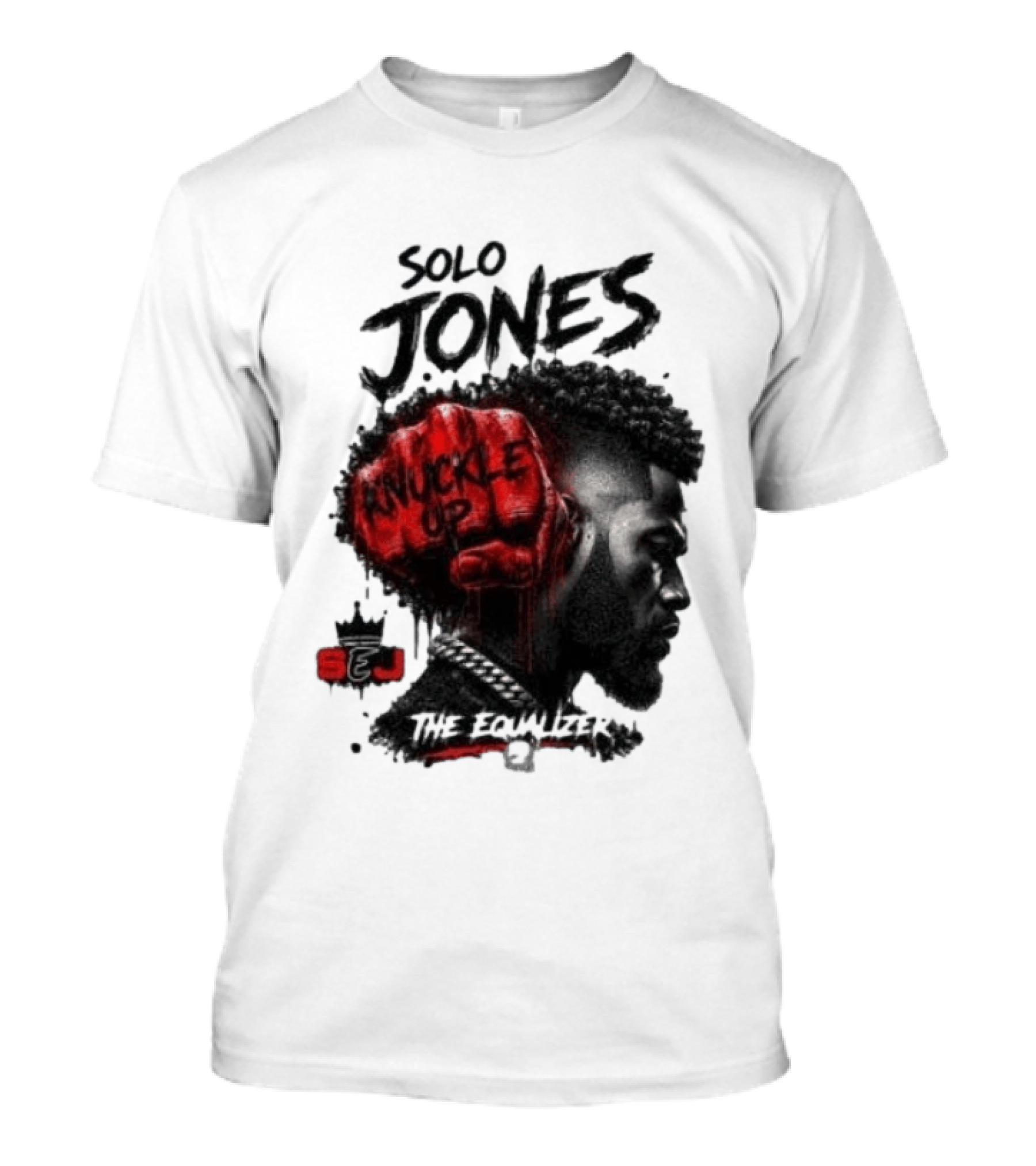 Solo Jones Knuckle Up The Equalizer Red Fist T-Shirt