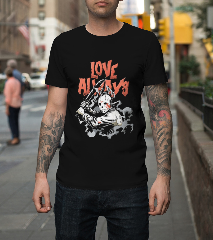 Love Always Jason Voorhees Bloody Machete T-Shirt