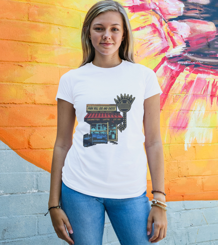 Ween Pork Roll Egg And Cheese Cigarettes Lotto 1991 Storefront T-Shirt