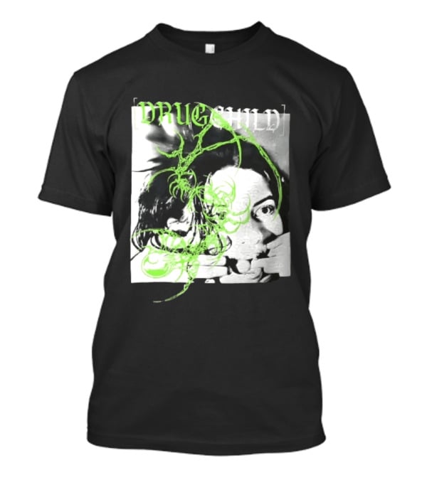 Drugchild Green Cyber Sigilism High Contrast No Depth Just Death And Decay T-Shirt