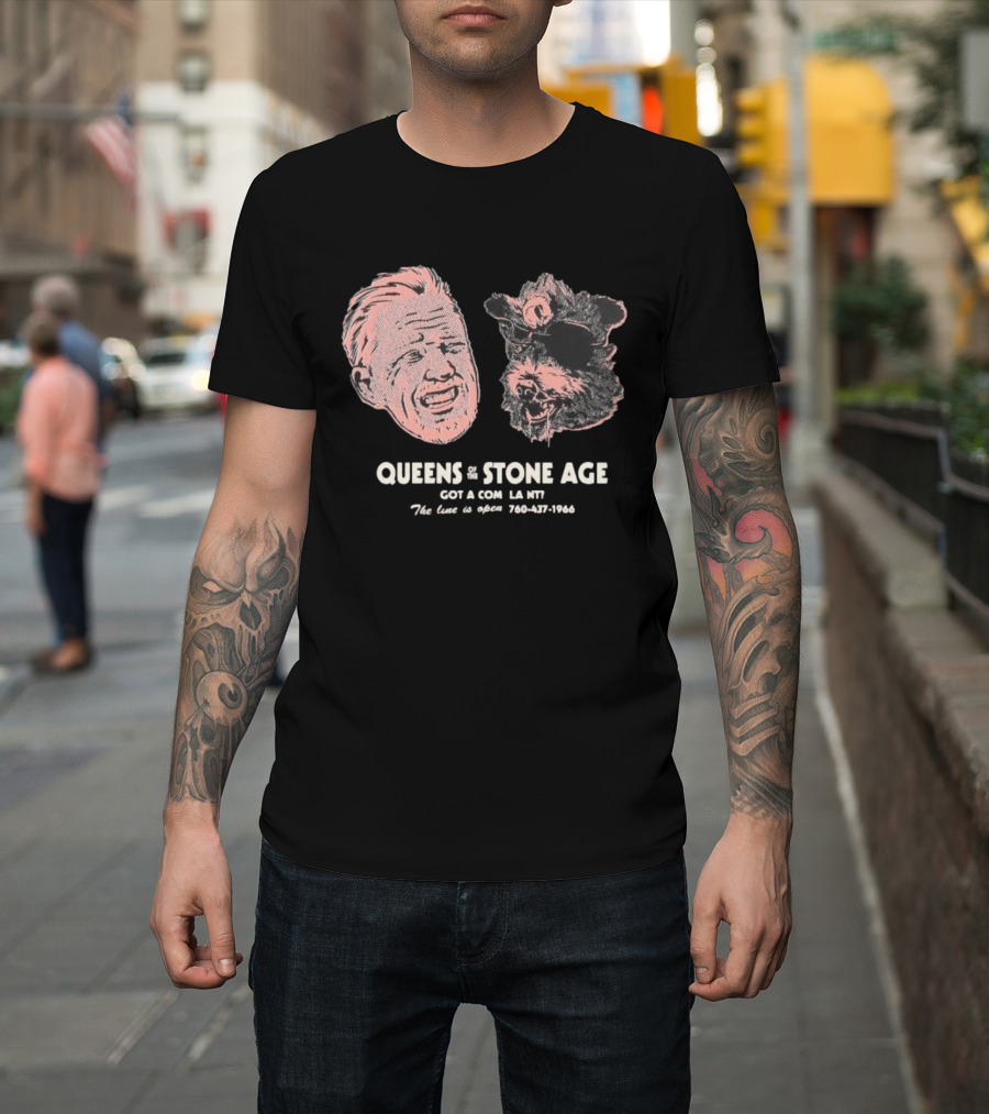 Queens Of The Stone Age Got A Compl La Nv The Line Is Open 760 437 1966 T-Shirt
