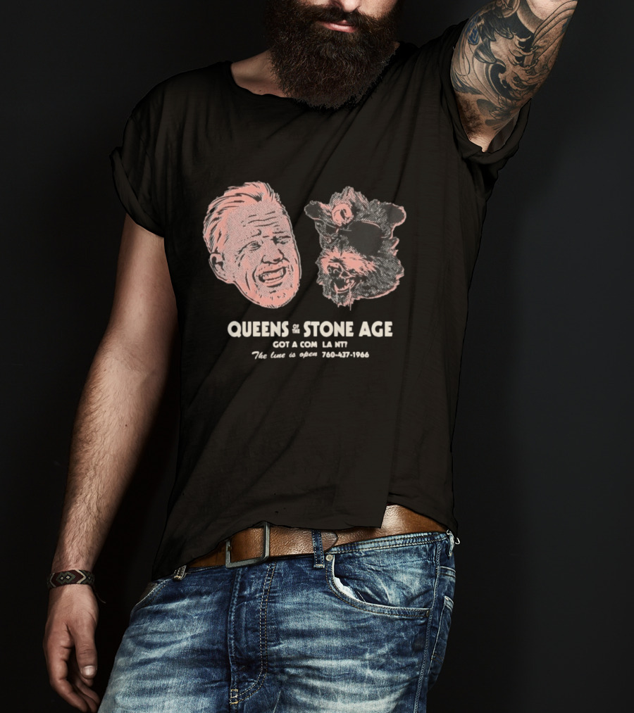 Queens Of The Stone Age Got A Compl La Nv The Line Is Open 760 437 1966 T-Shirt
