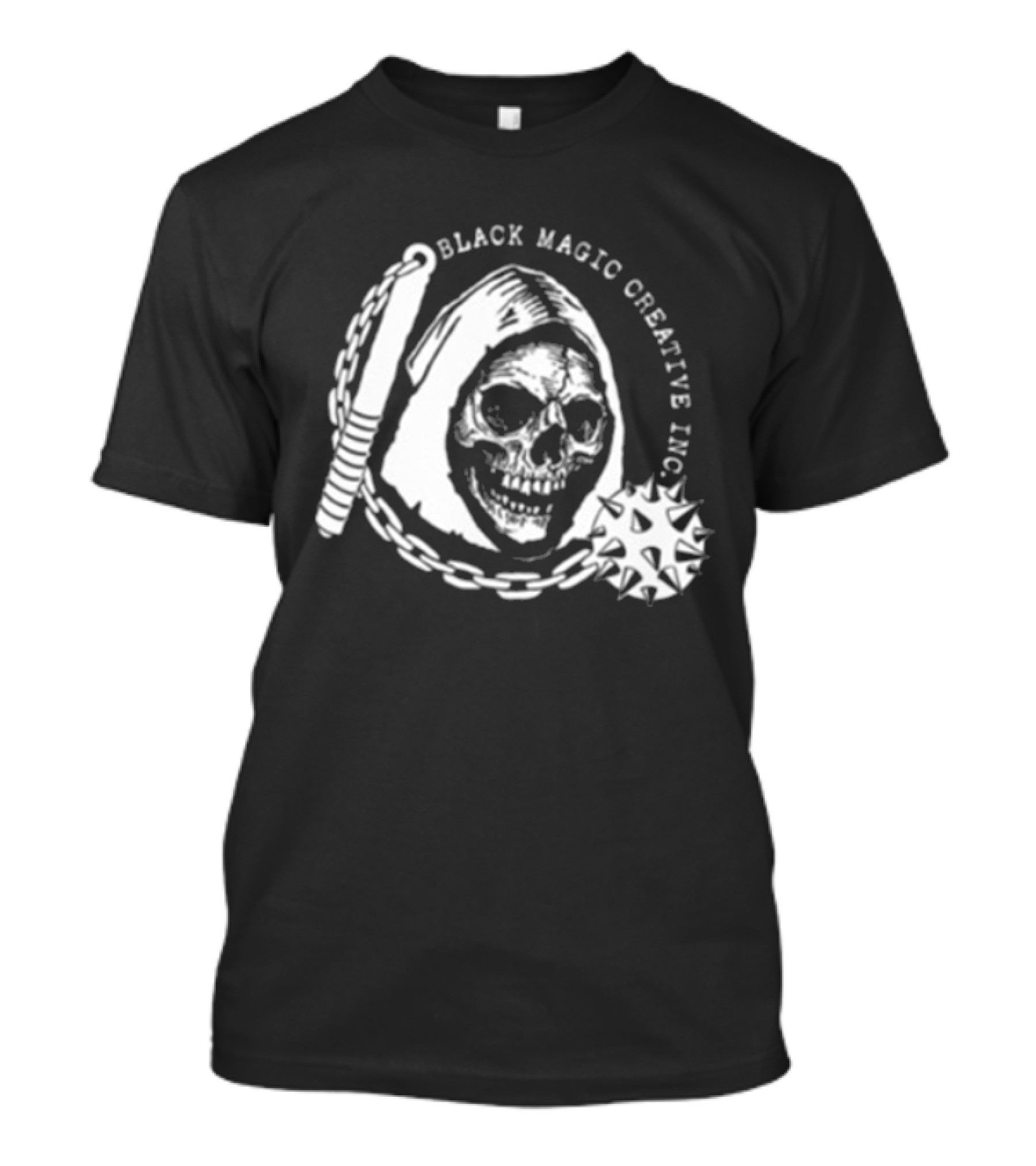 Black Magic Creative Inc Skull And Chain T-Shirt