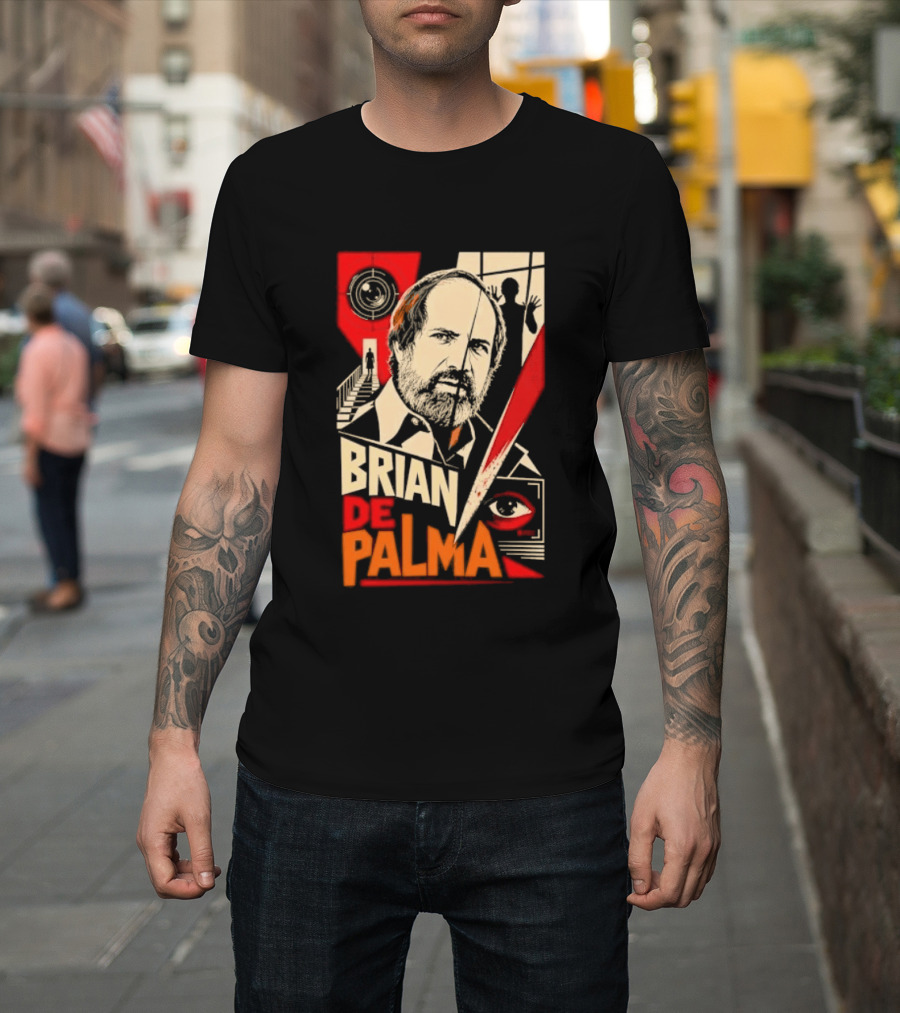 Brian De Palma Cinematic Visionary Red Eye Montages T-Shirt