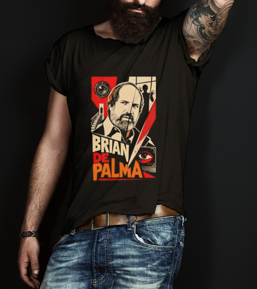 Brian De Palma Cinematic Visionary Red Eye Montages T-Shirt