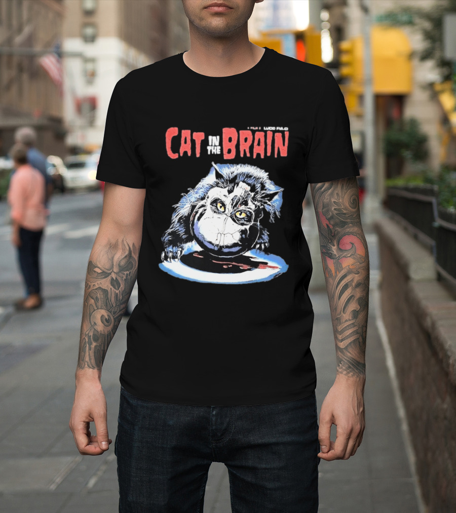 Lucio Fulci Cat In The Brain Horror Movie Graphic Novelty T-Shirt