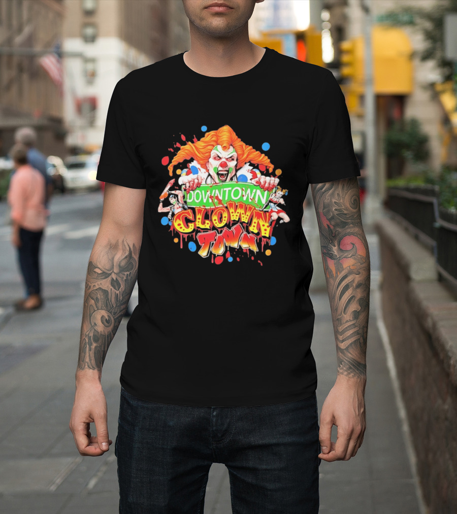 Downtown Clown Town Joker Harley T-Shirt