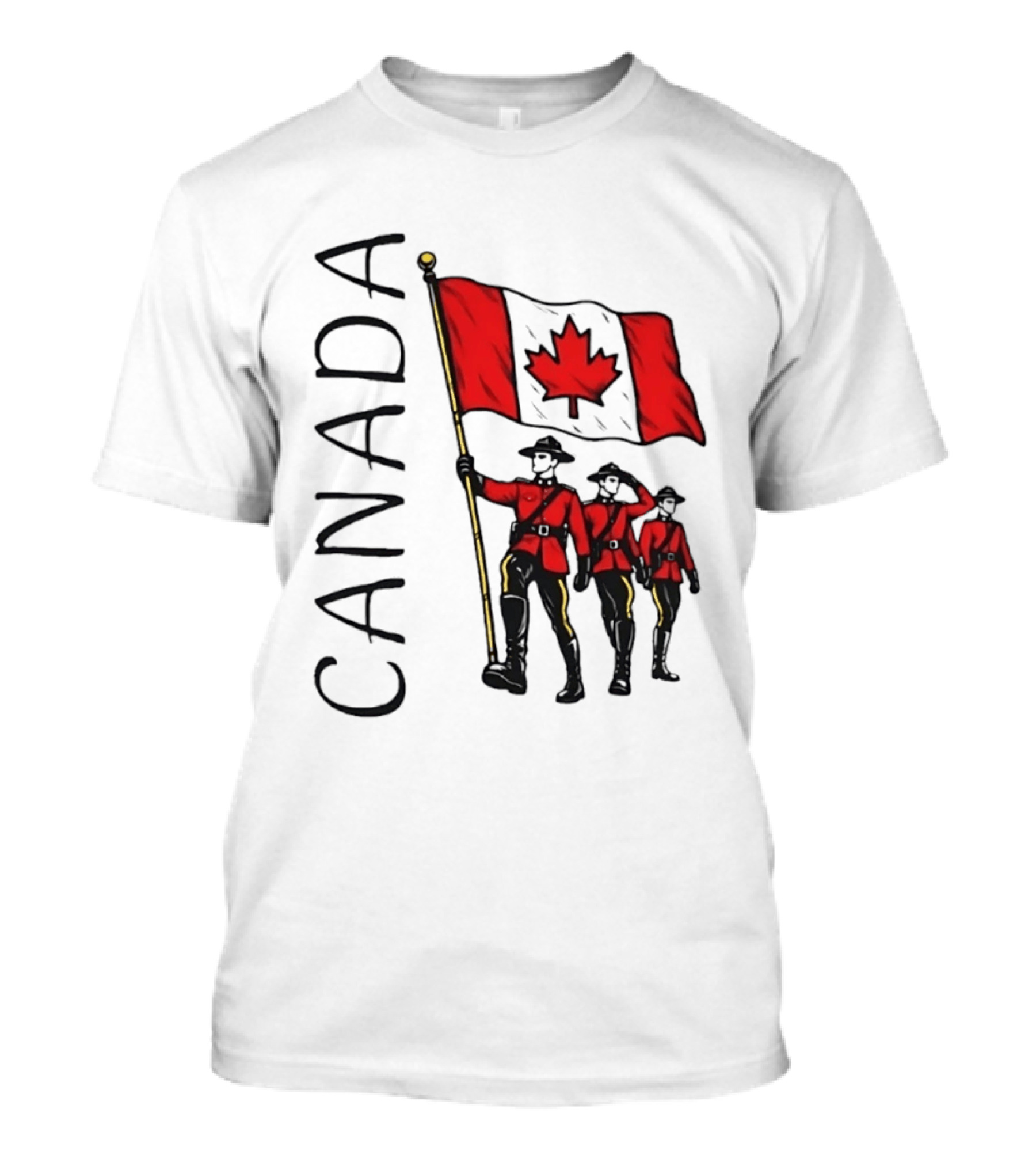 Canada Flag Royal Canadian Mounted Police Parade T-Shirt