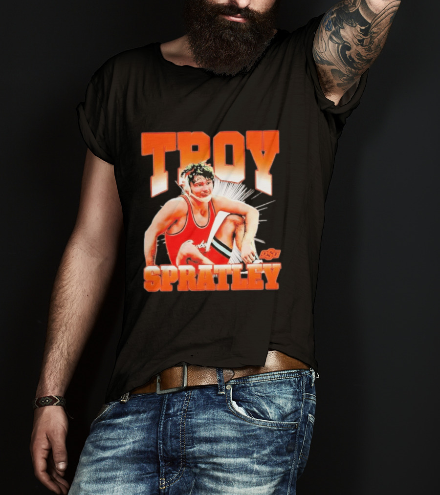 Troy Spratley OSU Oklahoma State Wrestling Player T-Shirt