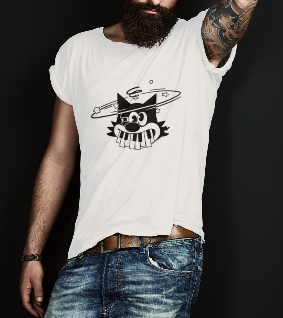 G Jones Eprom Slamming Keys Cat T-Shirt