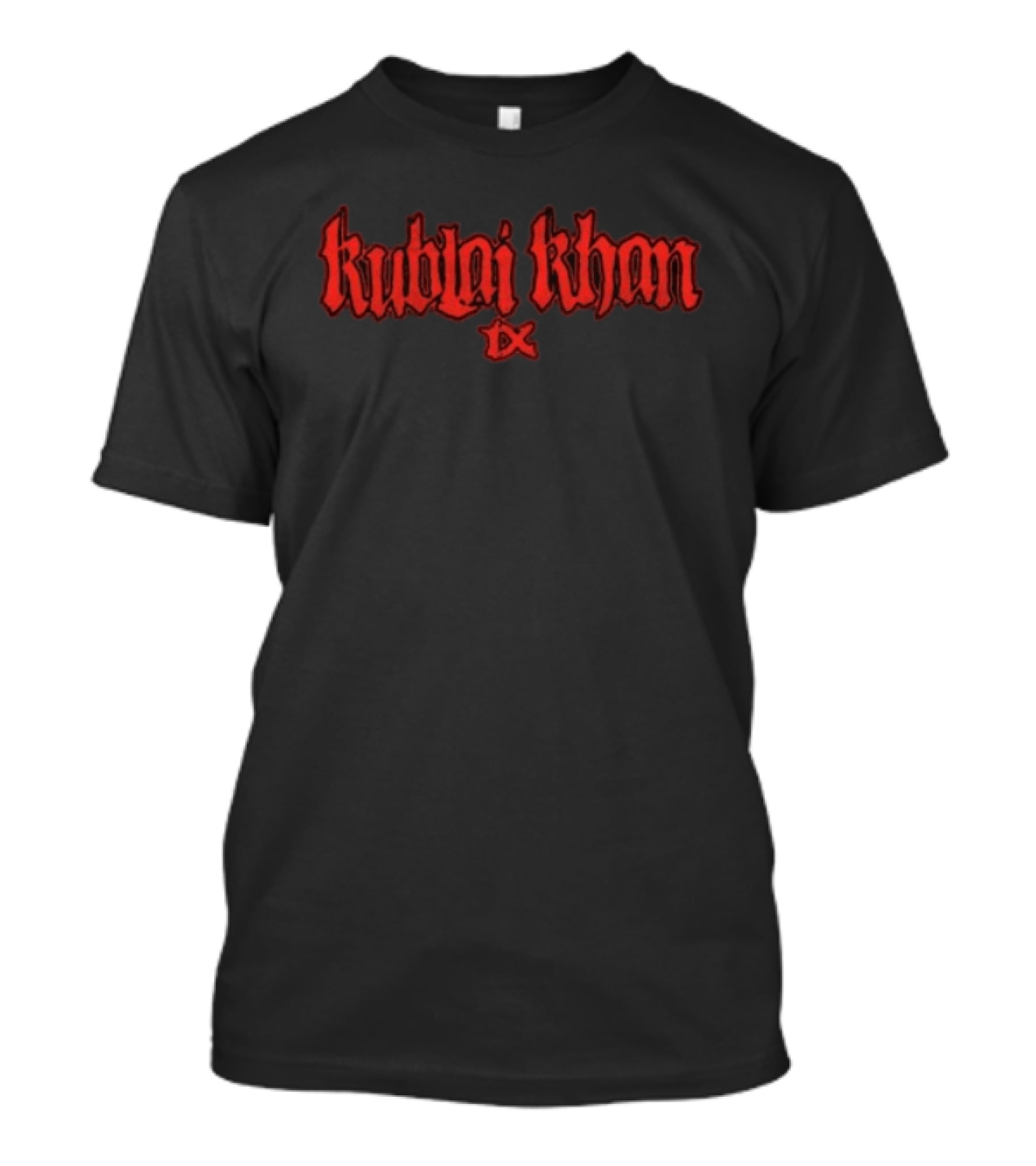 Imprint Store Kublai Khan Tx Love Will Never Be Enough Red Stylized T-Shirt