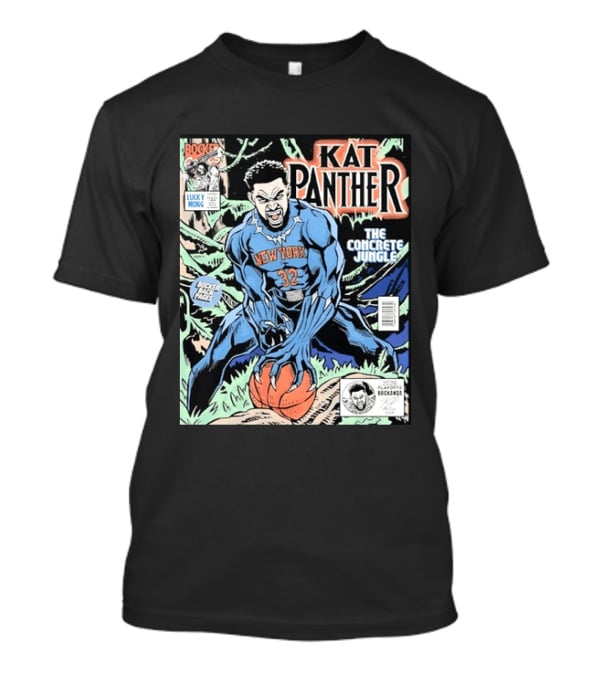 Kat Panther New York 32 The Concrete Jungle Comic Cover Booker Back Page T-Shirt