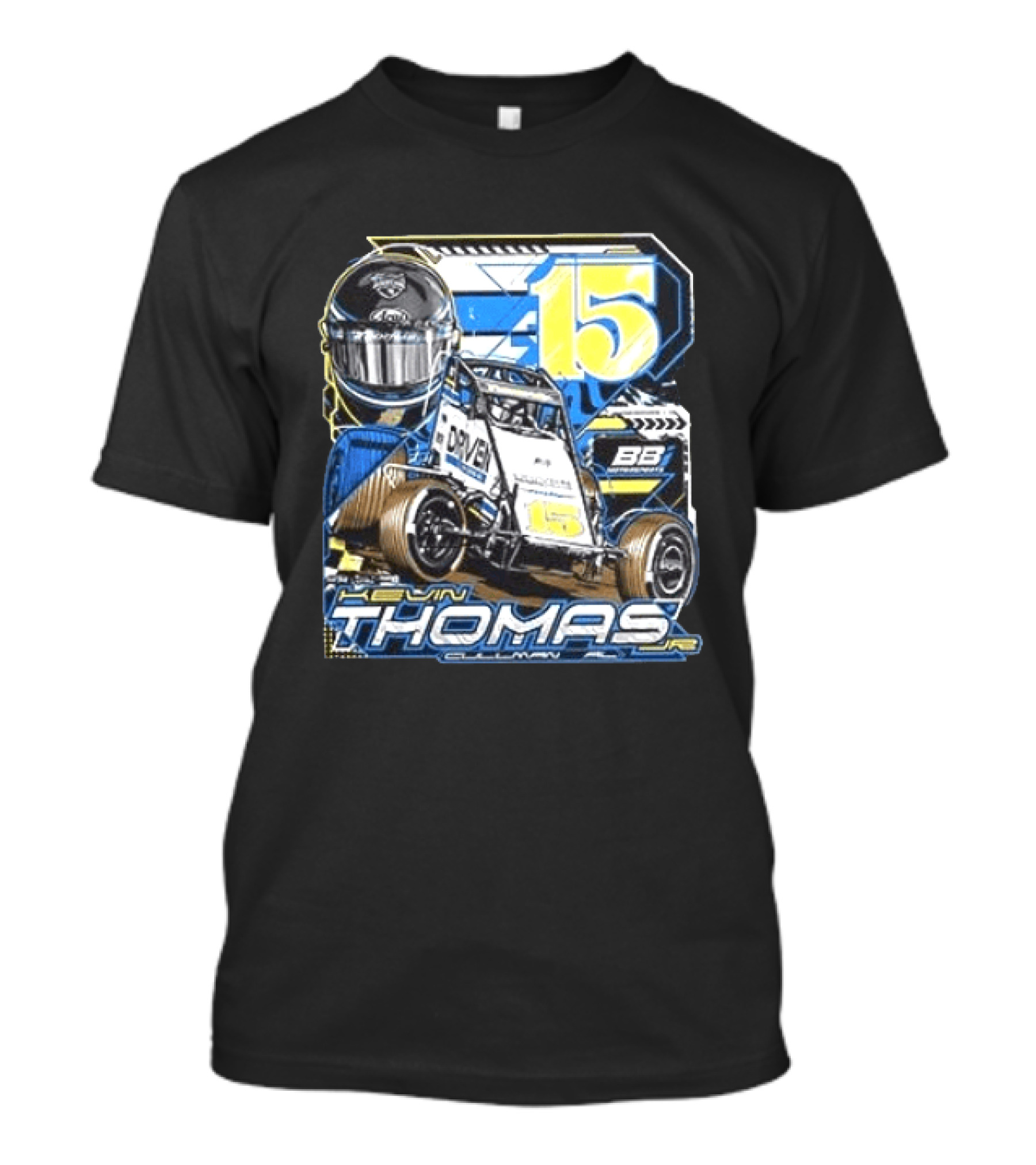 Kevin Thomas Cullman 15 Car Racing BB Performance T-Shirt