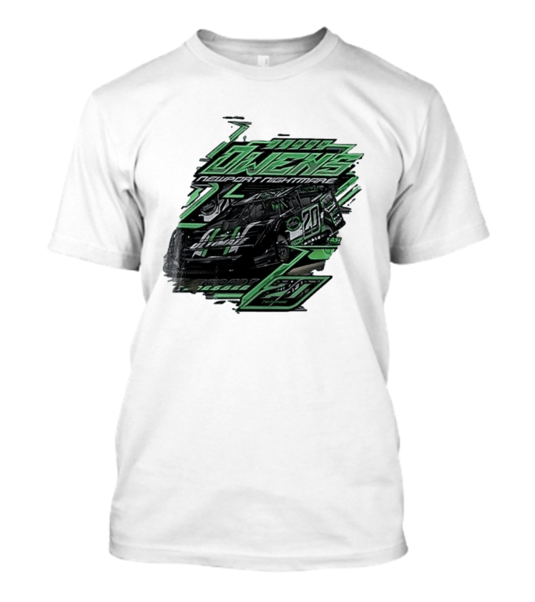 Jimmy Owens Newport Nightmare 20 Car Racing Ultimate 64 Dirt Track 2023 T-Shirt