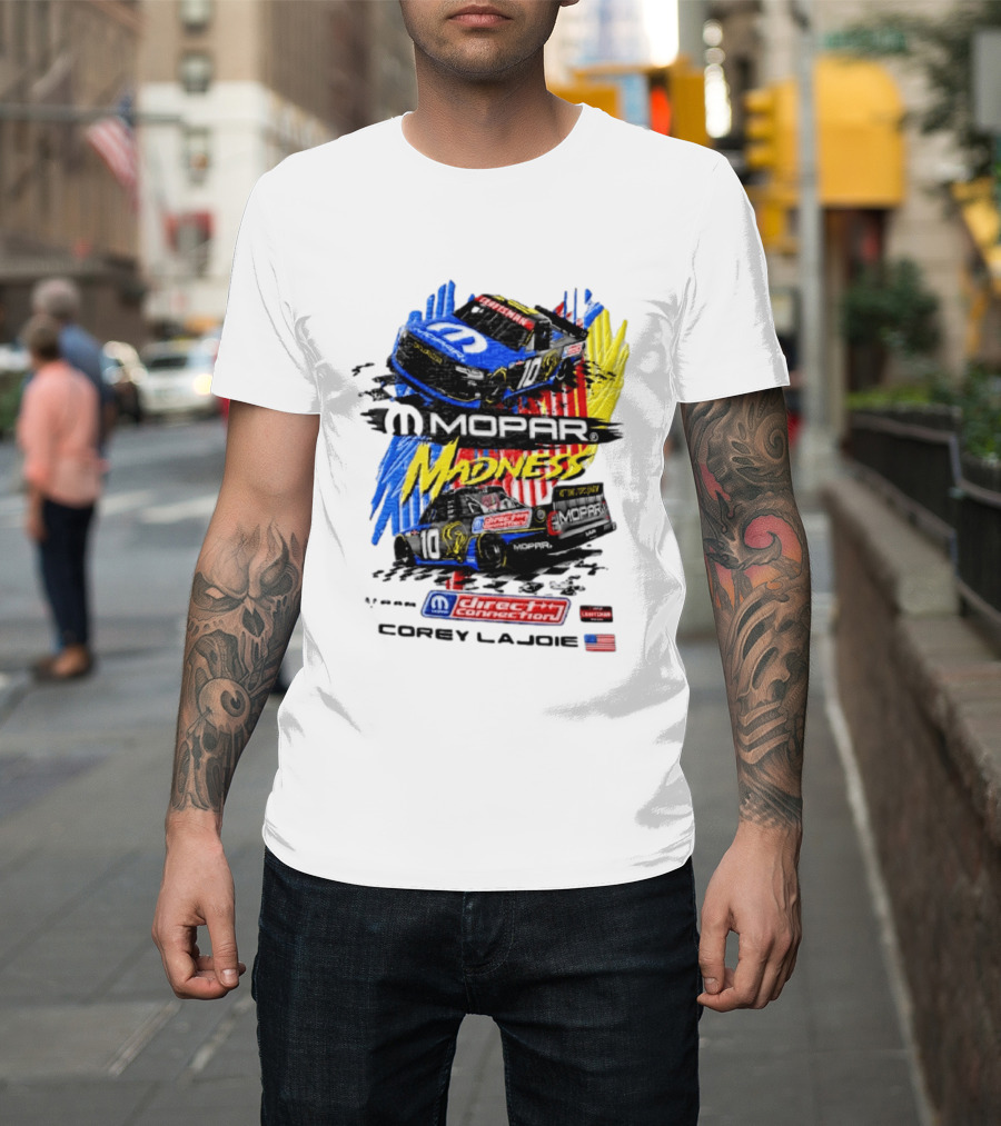 Kaulig Racing Corey LaJoie Mopar Madness 10 Direct Connection NASCAR 2023 T-Shirt