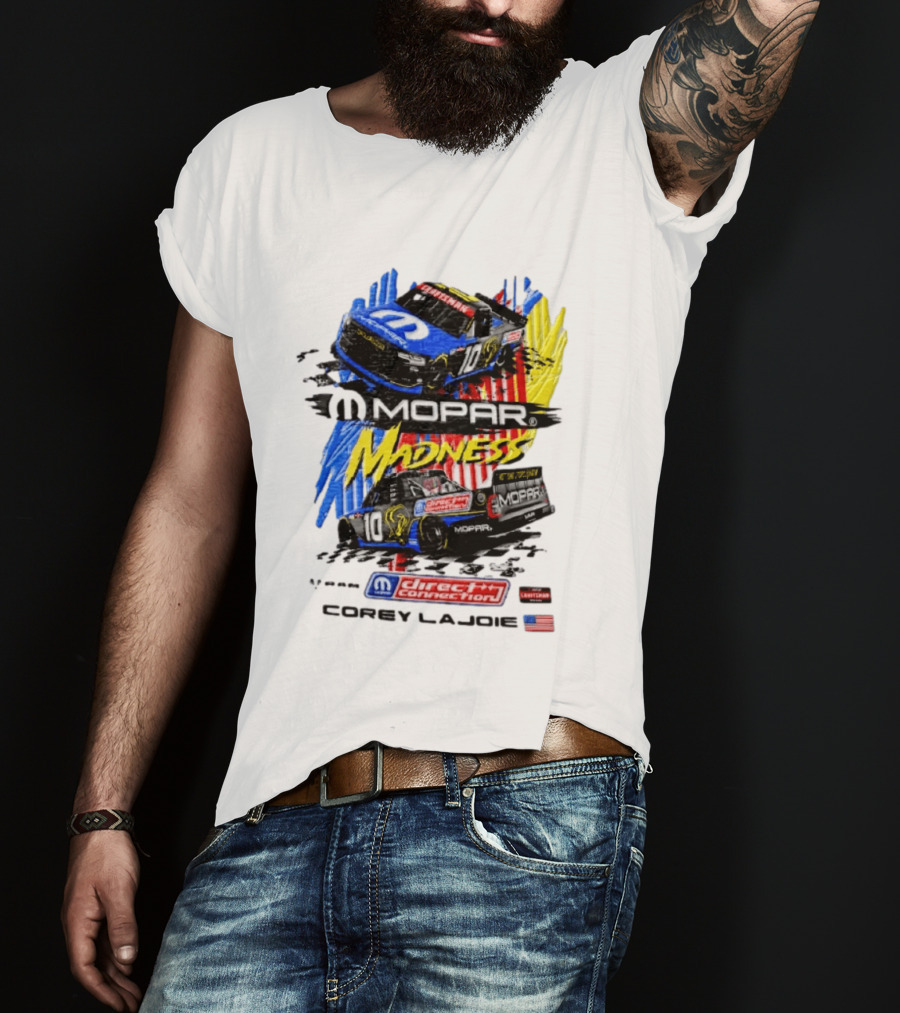 Kaulig Racing Corey LaJoie Mopar Madness 10 Direct Connection NASCAR 2023 T-Shirt